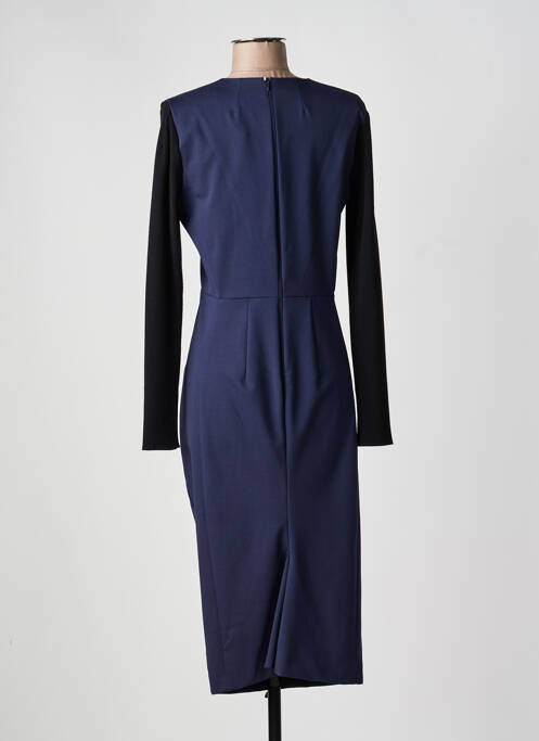 Robe mi-longue manches longues manches longues bleu SPORTMAX femme