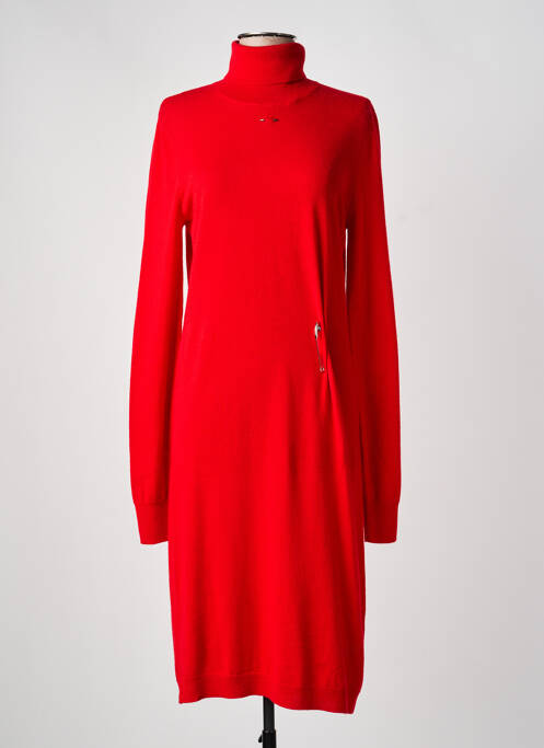 Robe pull stretch manches longues rouge BARBARA BUI femme