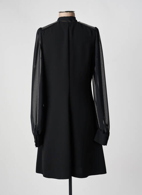 Robe mi-longue manches longues manches longues noir BARBARA BUI femme