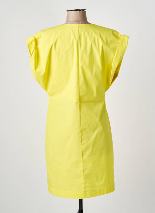 Robe courte manches courtes manches courtes jaune LIVIANA CONTI femme