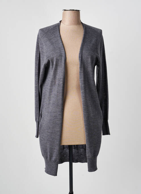 Gilet manches longues coupe cintrée gris FABIANA FILIPPI femme