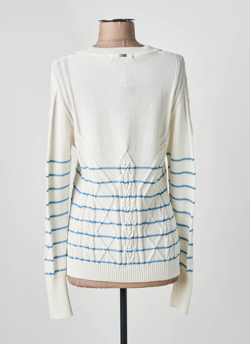 Pull col rond manches longues beige HIGH femme