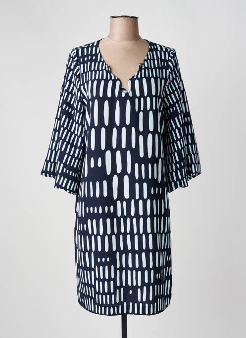 Robe courte bleu CAROLINE BISS femme