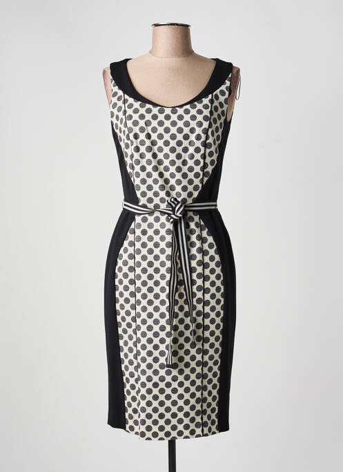 Robe mi-longue noir LAUREL femme