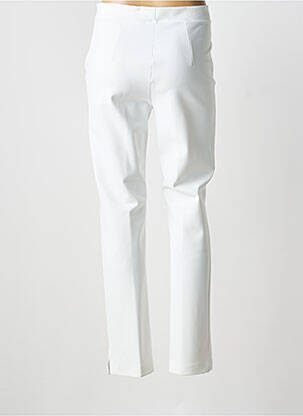 Pantalon droit stretch taille normale blanc CHIARA BONI femme