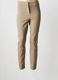 Pantalon slim tissage popeline taille normale marron RIANI femme