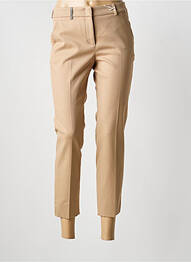 Pantalon 7/8 stretch taille normale marron PESERICO femme