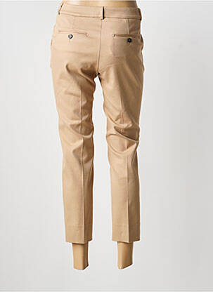 Pantalon 7/8 stretch taille normale marron PESERICO femme