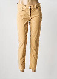 Pantalon slim stretch taille normale marron LAUREL femme