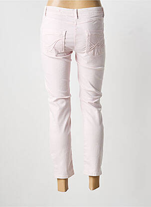 Jeans coupe slim stretch taille normale rose LAUREL femme