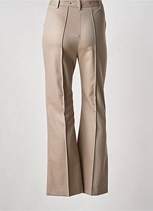 Pantalon large fermeture zippée sous rabat boutonné taille normale marron BARBARA BUI femme