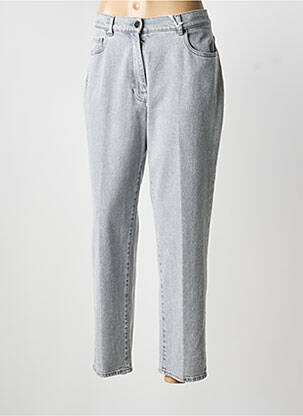 Jeans coupe droite stretch taille normale gris PESERICO femme