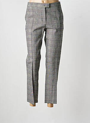 Pantalon 7/8 fermeture zippée sous rabat avec crochet taille normale gris PAUL SMITH femme