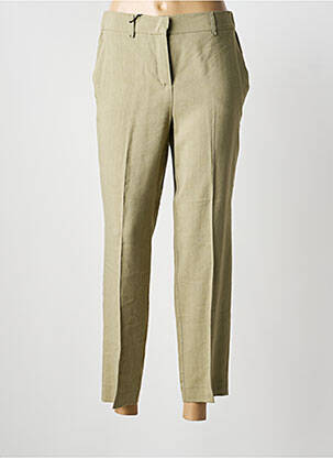 Pantalon 7/8 stretch taille normale vert MARELLA femme
