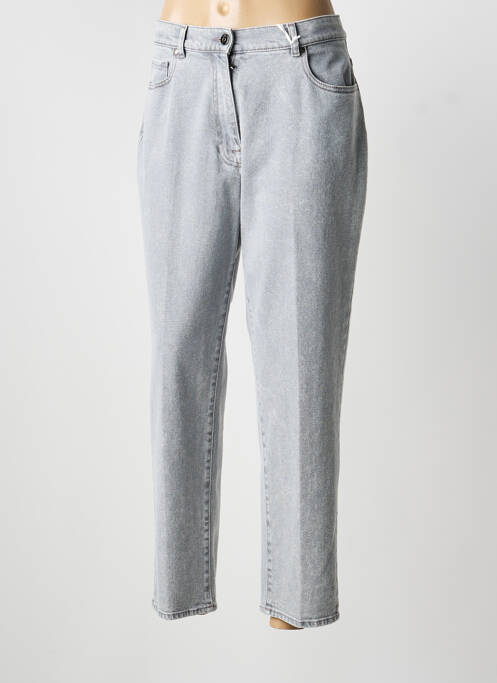 Jeans coupe droite stretch taille normale gris PESERICO femme