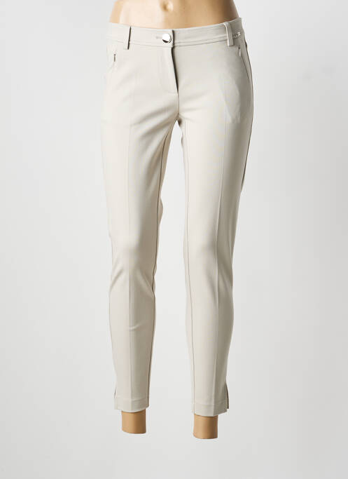 Pantalon 7/8 stretch taille normale beige AIRFIELD femme