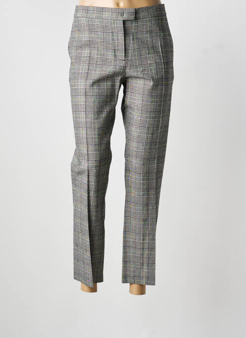 Pantalon 7/8 fermeture zippée sous rabat avec crochet taille normale gris PAUL SMITH femme