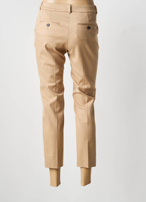 Pantalon 7/8 stretch taille normale marron PESERICO femme