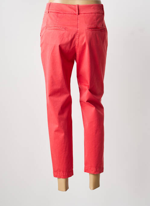 Pantalon 7/8 stretch taille normale rouge PESERICO femme