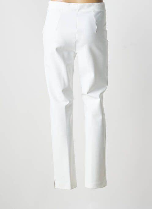 Pantalon droit stretch taille normale blanc CHIARA BONI femme
