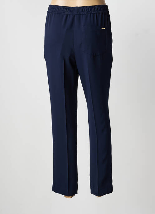 Pantalon droit tissage popeline taille normale bleu RIANI femme