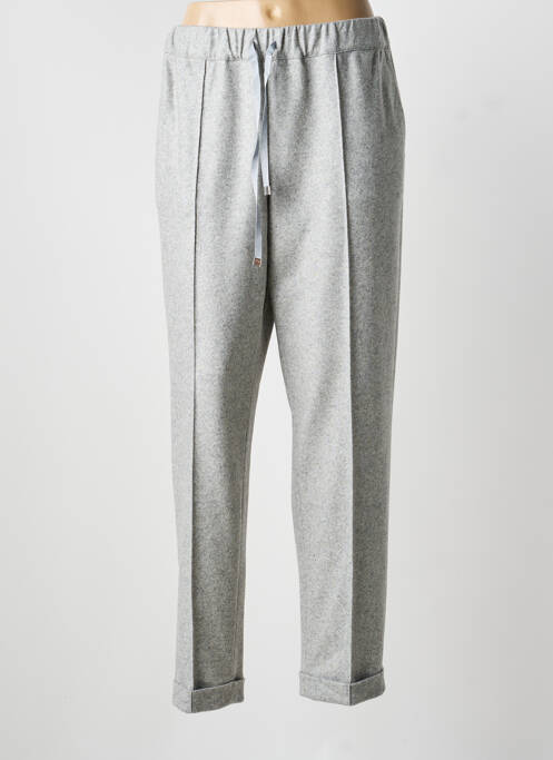 Pantalon droit taille élastique taille normale gris LIVIANA CONTI femme