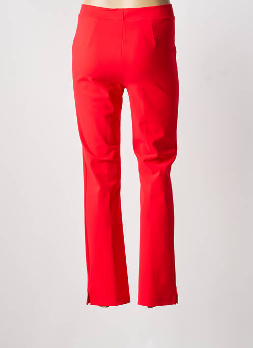 Pantalon droit stretch taille normale rouge CHIARA BONI femme
