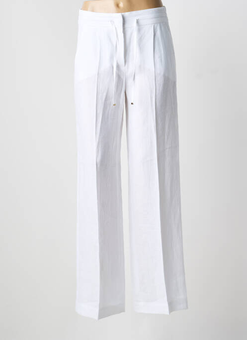 Pantalon large fermeture zippée sous rabat boutonné taille normale blanc RIANI femme