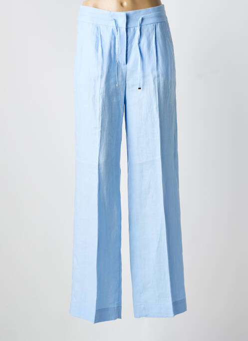 Pantalon large fermeture zippée sous rabat boutonné taille normale bleu RIANI femme