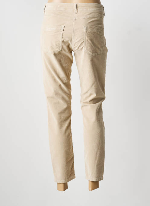 Pantalon slim stretch taille normale beige LAUREL femme