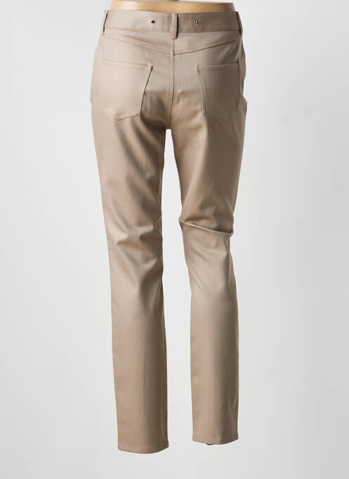 Pantalon slim tissage popeline taille normale marron BARBARA BUI femme