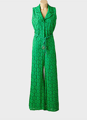 Combi-pantalon sans manche sans manche vert CAROLINE BISS femme