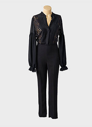 Combi-pantalon fermeture boutonnée sur le devant manches longues noir ERMANNO SCERVINO femme