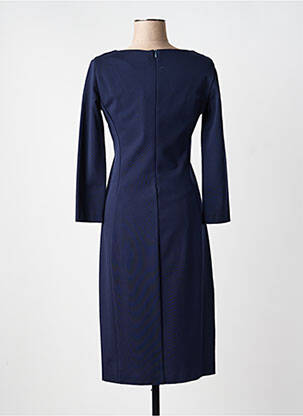 Robe mi-longue manches longues manches longues bleu ICEBERG femme