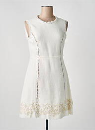 Robe courte sans manche sans manche blanc ERMANNO SCERVINO femme