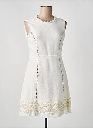 Robe courte sans manche sans manche blanc ERMANNO SCERVINO femme