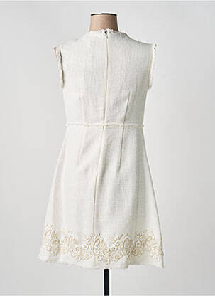 Robe courte sans manche sans manche blanc ERMANNO SCERVINO femme