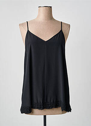 Top coupe fluide fines bretelles noir ATOS LOMBARDINI femme