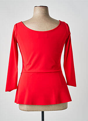 Top coupe cintrée manches longues rouge CHIARA BONI femme