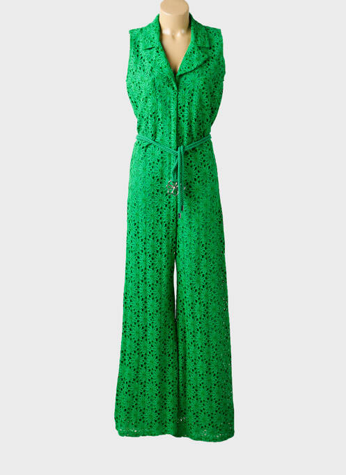 Combi-pantalon sans manche sans manche vert CAROLINE BISS femme