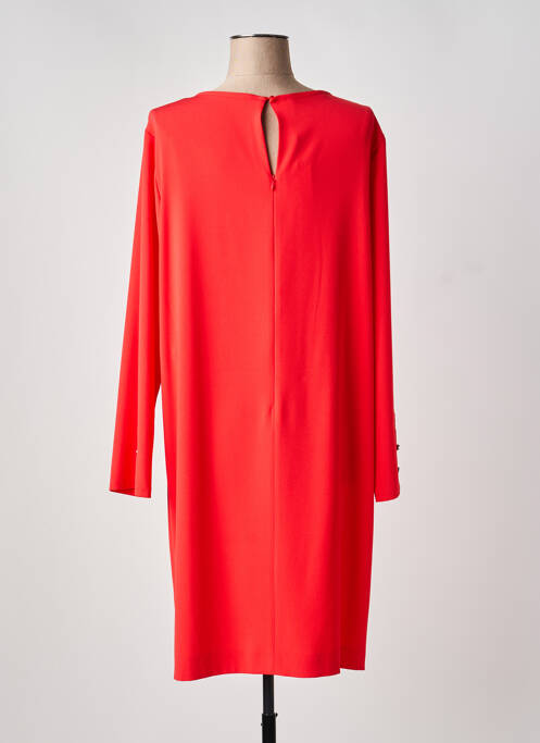 Robe mi-longue manches longues manches longues rouge LAUREL femme