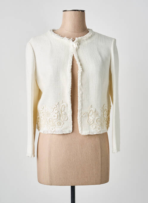 Veste casual col rond blanc ERMANNO SCERVINO femme