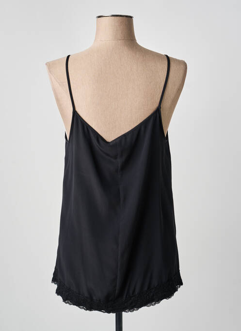 Top coupe fluide fines bretelles noir ATOS LOMBARDINI femme