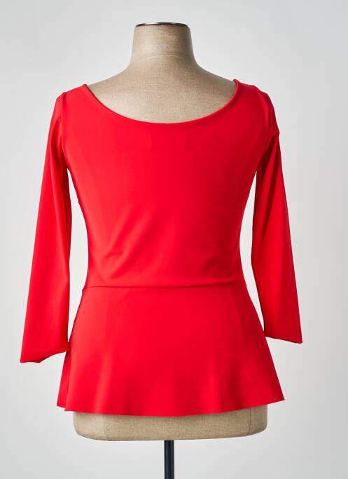 Top coupe cintrée manches longues rouge CHIARA BONI femme
