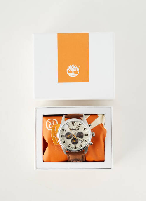 Montre matériaux cuir marron TIMBERLAND homme
