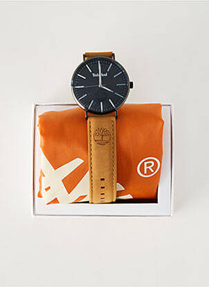 Montre matériaux cuir marron TIMBERLAND homme