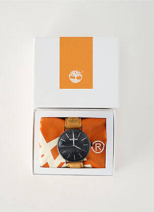 Montre matériaux cuir marron TIMBERLAND homme