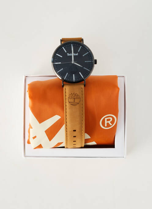 Montre matériaux cuir marron TIMBERLAND homme