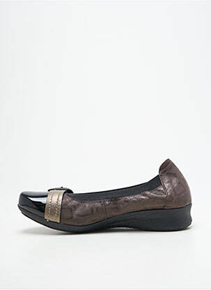 Ballerines impression talon plat jusqu'à 3cm marron HIRICA femme
