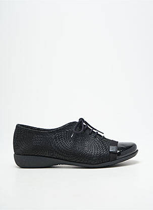 Derbies impression talon plat jusqu'à 3cm noir HIRICA femme